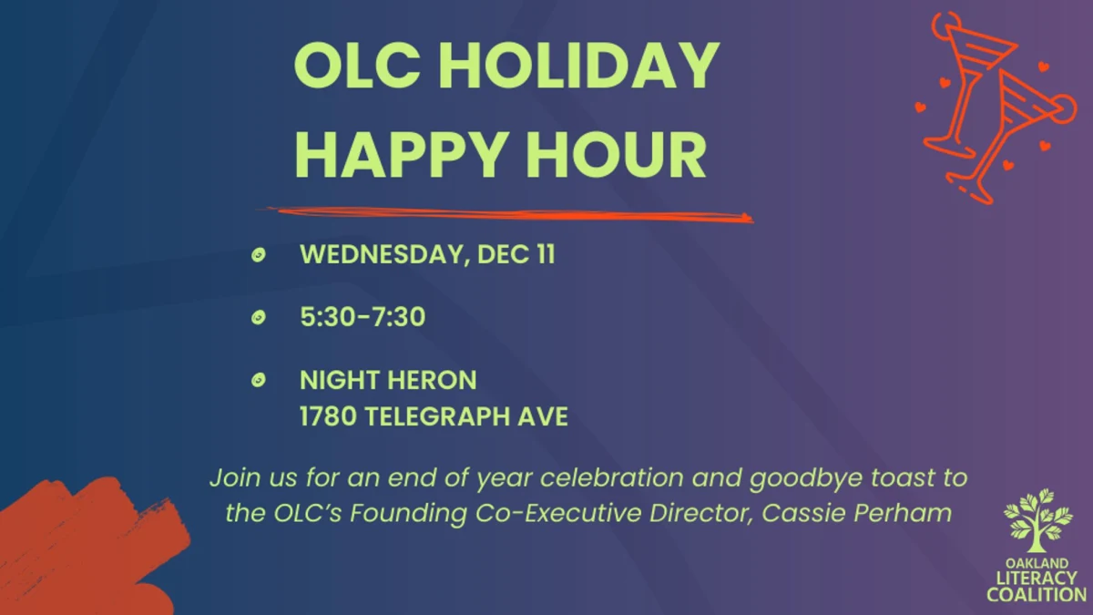 OLC Holiday Happy Hour flyer